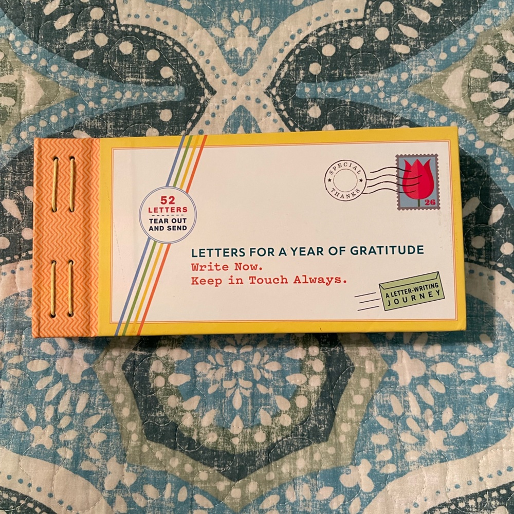 A year of gratitude letter writing!
